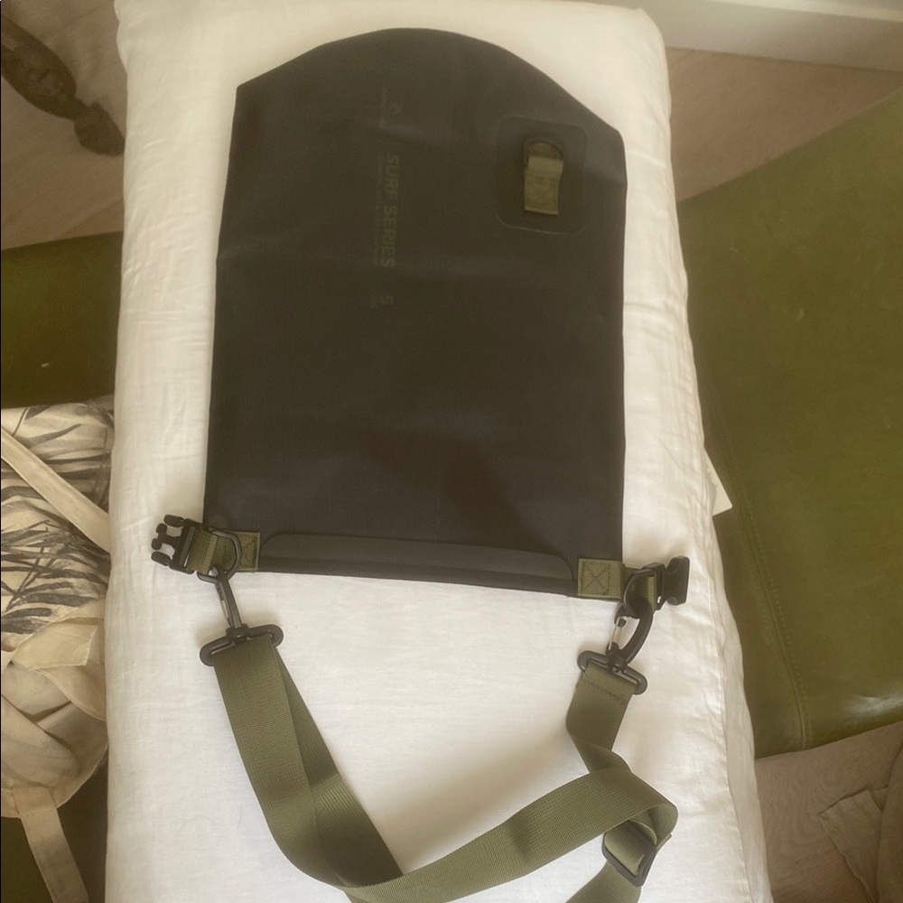 Rip Curl Black and Green Wet Bag